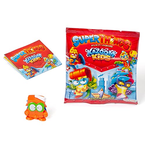 SUPERTHINGS Kazoom Kids – Box of 50 x One Packs with figures from the Kazoom Kids series. Each envelope contains 1 SuperThing and 1 checklist