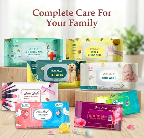 Image of Multipurpose Baby Wet Wipes - 132 Wipes (66 x 2 Packs) | Gentle, Alcohol-Free & Hypoallergenic | Effective Cleaning for Hands, Face & Surfaces