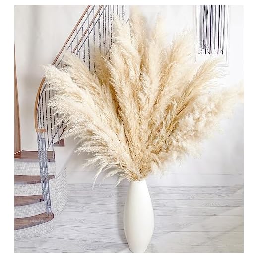 10pcs 40'' Pampas Grass Tall Decor - Pompas Floral, Tall Pampas Grass for Floor Vases, Living Room Floor, Floor Plants, Plumas para, and Grass Wall Decor