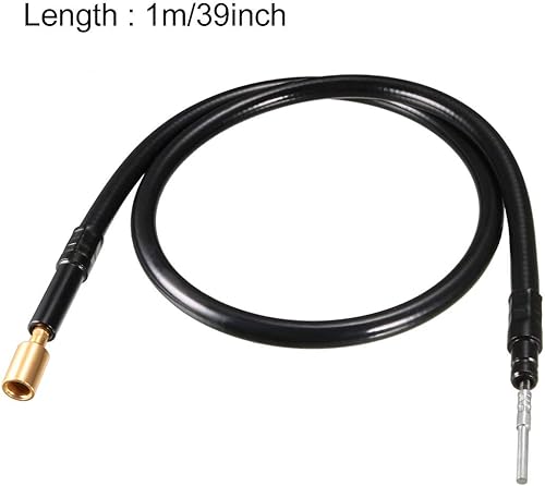 Miniatura 2 de uxcell - Boquilla giratoria flexible de eje, 3.3ft de extensión, 0.315in, para molinillo de banco