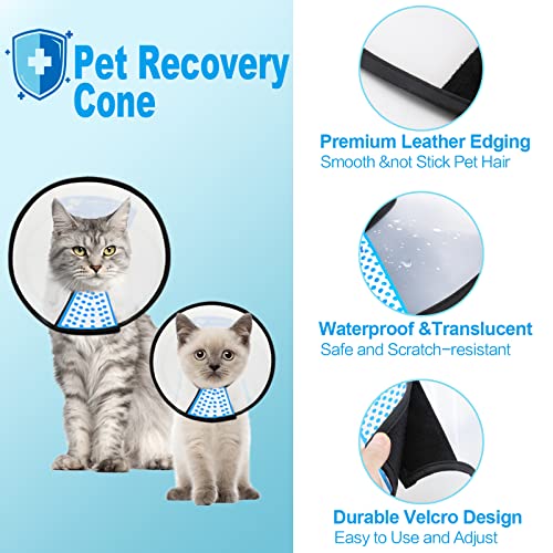 Supet Cat Cone Adjustable Pet Cone Pet Recovery Collar Comfy Pet Cone Collar Protective Collar for After Surgery Anti… - Image 4