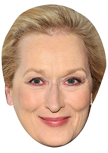 FoxyPrinting MERYL STREEP JB Actor Movie Tv Celebrity Cardboard Party Face Mask Fancy Dress