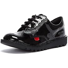 Kickers Kick Lo J Black Patent 312 US Junior