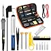 Produktbild Lötkolben Set Elektronik, Glunlun 17 In 1 Lötstation Set 220V 60W Soldering Iron mit Einstellbare Temperatur 200-450°C Lötset, 5PCS Lötspitzen, Lötzinn, Entlötpumpe,Lötkolben Ständer und PU Tasche