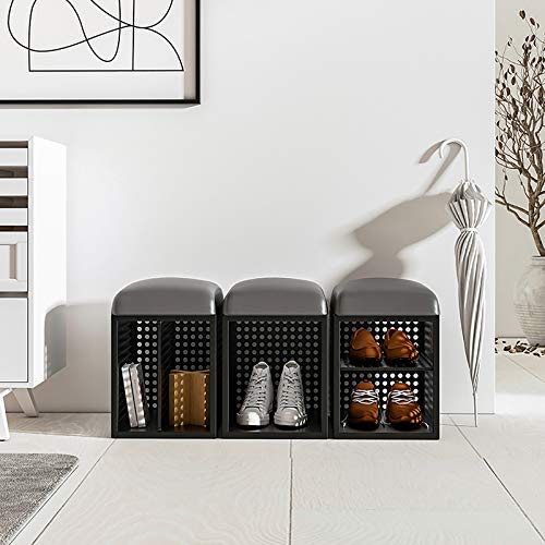 Tabouret de rangement pour chaussures avec assise confortable - 4