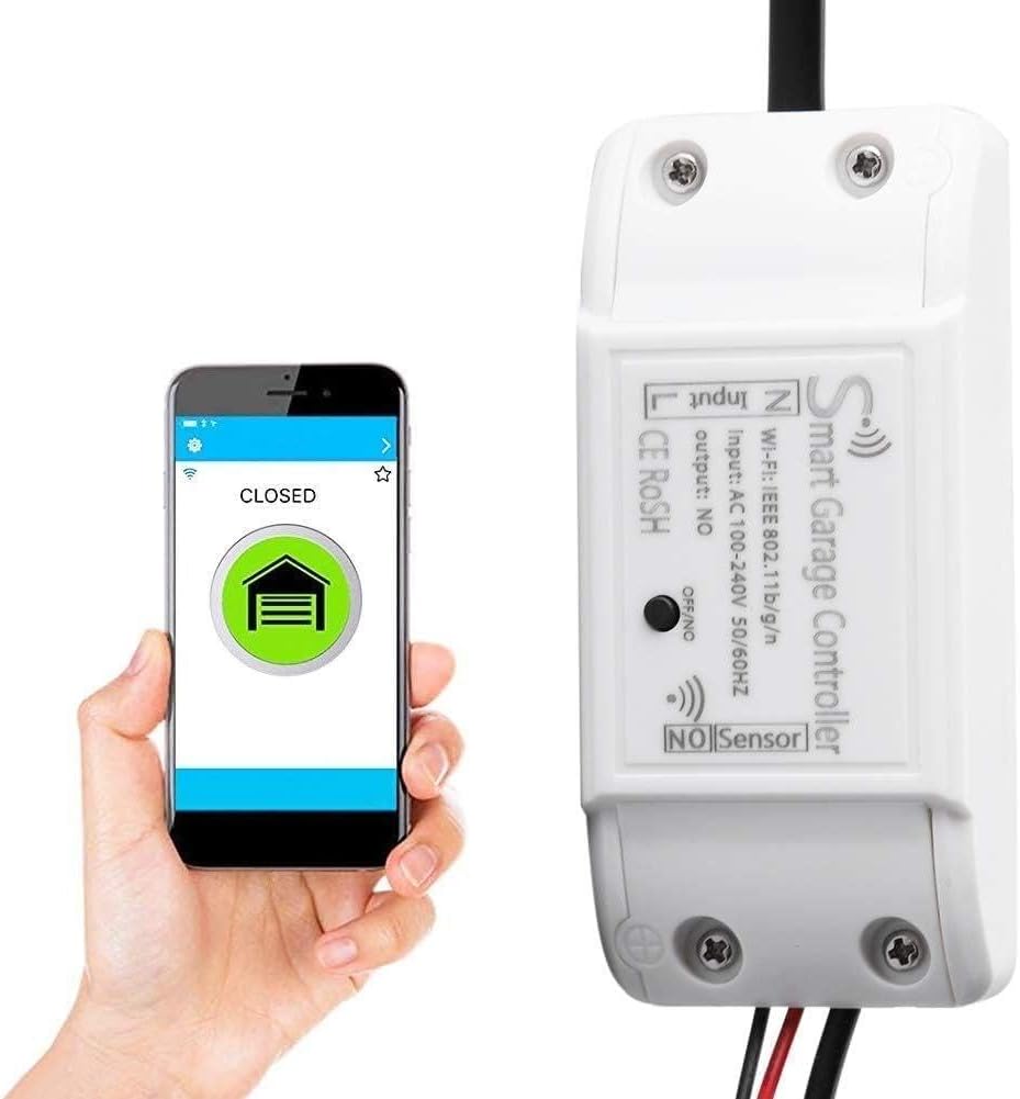 10A Wireless Smart Switch, Wi-Fi Switch, Voice Control Outlet for Smart Home Automation，Compatible with Alexa/Google Home