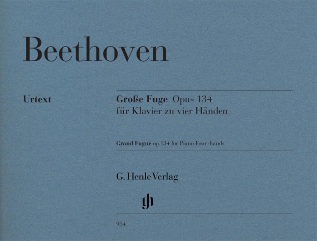 GRANDE FUGUE OP. 134 POUR PIANO A QUATRE MAINS      Sheet music – January 1, 2009