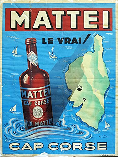 mattei Cap Corse Affiche Poster Reproduction - Format 50X70 cm Papier Luxe 300 GR - Vente du fichier numérique HD Possible Nous Consulter