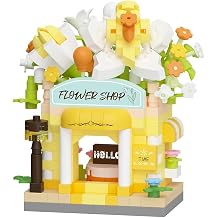 Orchids Mini Flower Shop Building Toy Street City Store View Micro House Toy Festival Blocks Set for Home Decoration Gift