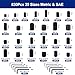 Zuorery 830Pcs 25 Sizes Metric + SAE Set Screw Assortment Kit, Internal Hex Drive Cup-Point Allen Screws Set 12.9 Class Alloy Steel Grub Screw (M3-M8, 1/8
