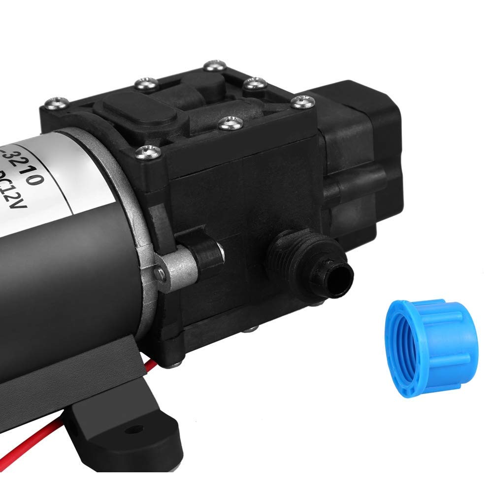 Pompe à Eau 12V, Auto-amorçante, Haute Pression 160 Psi, 100W 8L/min, Pour Camping, Véhicule, Maison, Industriel, Intelligente et Silencieuse, Installation Facile, Fiable