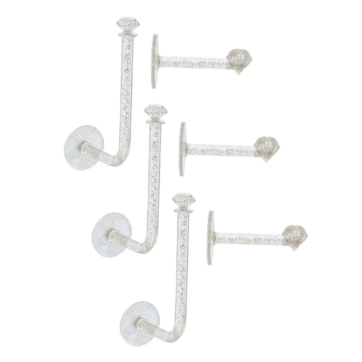 PRETYZOOM 6Pcs Wall Mounted Hairband Holder Stylish Hair Accessories Storage Hangers for Headdress Stand Organize Hair Ties and Scrunchies Present