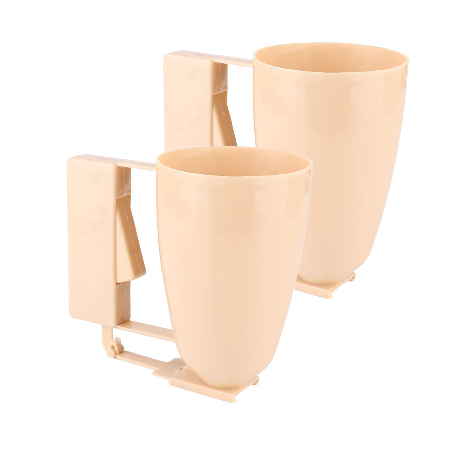 Pancake Batter Dispenser 2pcs, Food Grade Plastic Batter Dispenser Kitchen Batter Dispenser with Squeeze Handle for Cupcakes