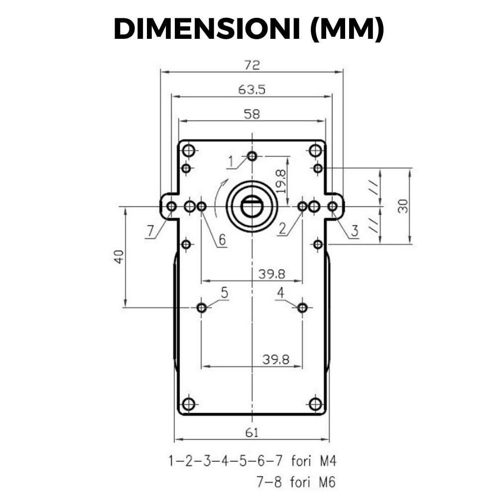Easyricambi - Motore Girarrosto Elettrico, Motorino Elettrico per Girarrosto, BBQ Elettrico, Forno, Camino, Grill, Barbecue, Modello: Kenta K9113057, 2,5 RPM Giri al Minuto 23W Rotazione Oraria 220V