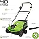 Greenworks 40V Akku Rasenlüfter , 3600 U/min, 36 cm Arbeitsbreite, 30 L Auffangbehälter OHNE Akku & Ladegerät, 3 Jahre Garantie G40DT35