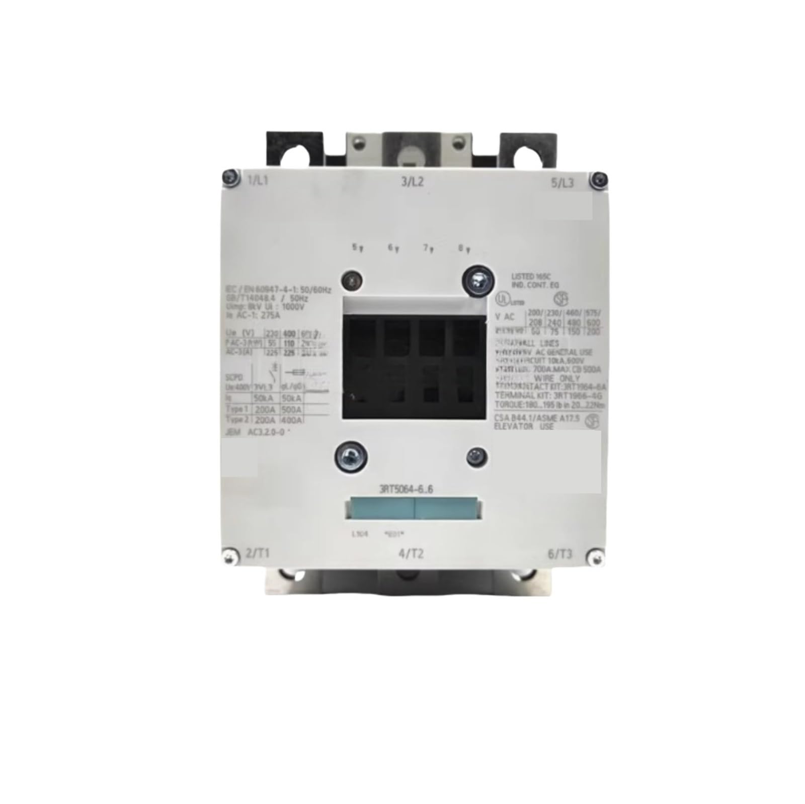 VKvmNYlxx Contactor 3RT5064-6AP36 6AF36 6AV36 110 220 380V 275A(3RT5064-6AV36 380V)