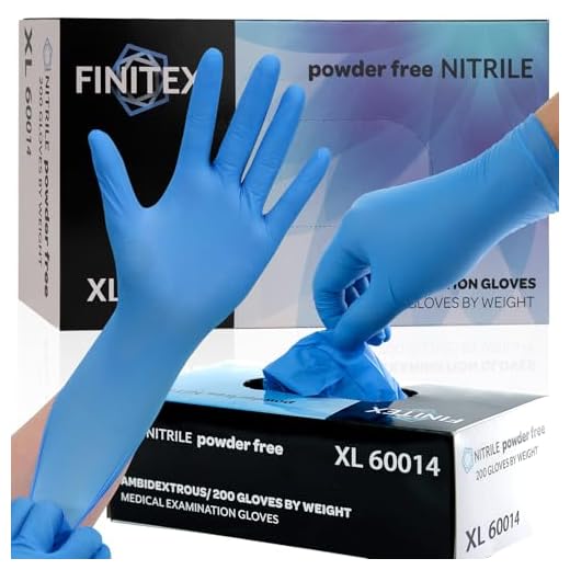 FINITEX Blue Disposable Nitrile Gloves