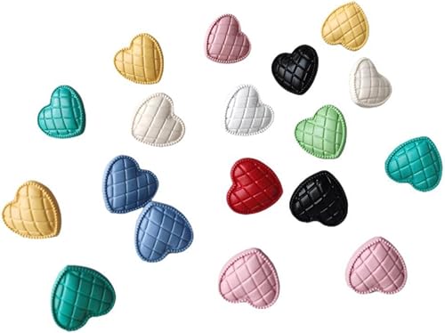 36 botones de costura de nailon en forma de corazón, colores surtidos de 23 pulgadas, 0.669 in para artes y manualidades, decoración, colecciones,