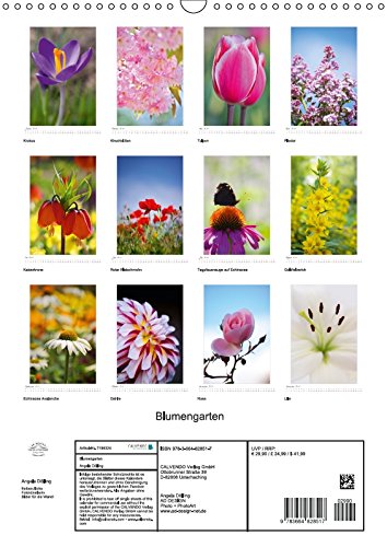 Blumengarten (Wandkalender 2017 DIN A3 hoch): Fotografien von wunderschönen Blumen und Blüten. (Monatskalender, 14 Seiten) (CALVENDO Natur) [Apr 09, ... Angela und DESIGN Photo + PhotoArt, AD