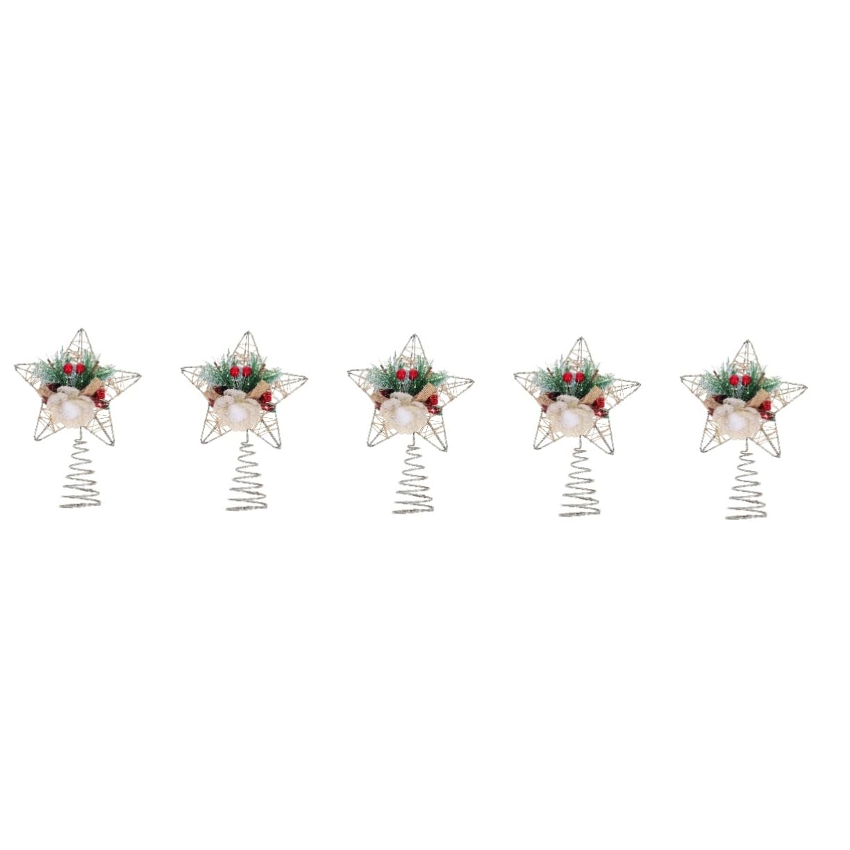 ABOOFAN Lot De 5 Supports pour Sapin De Noël Décoration Créative en Forme Détoile Creuse