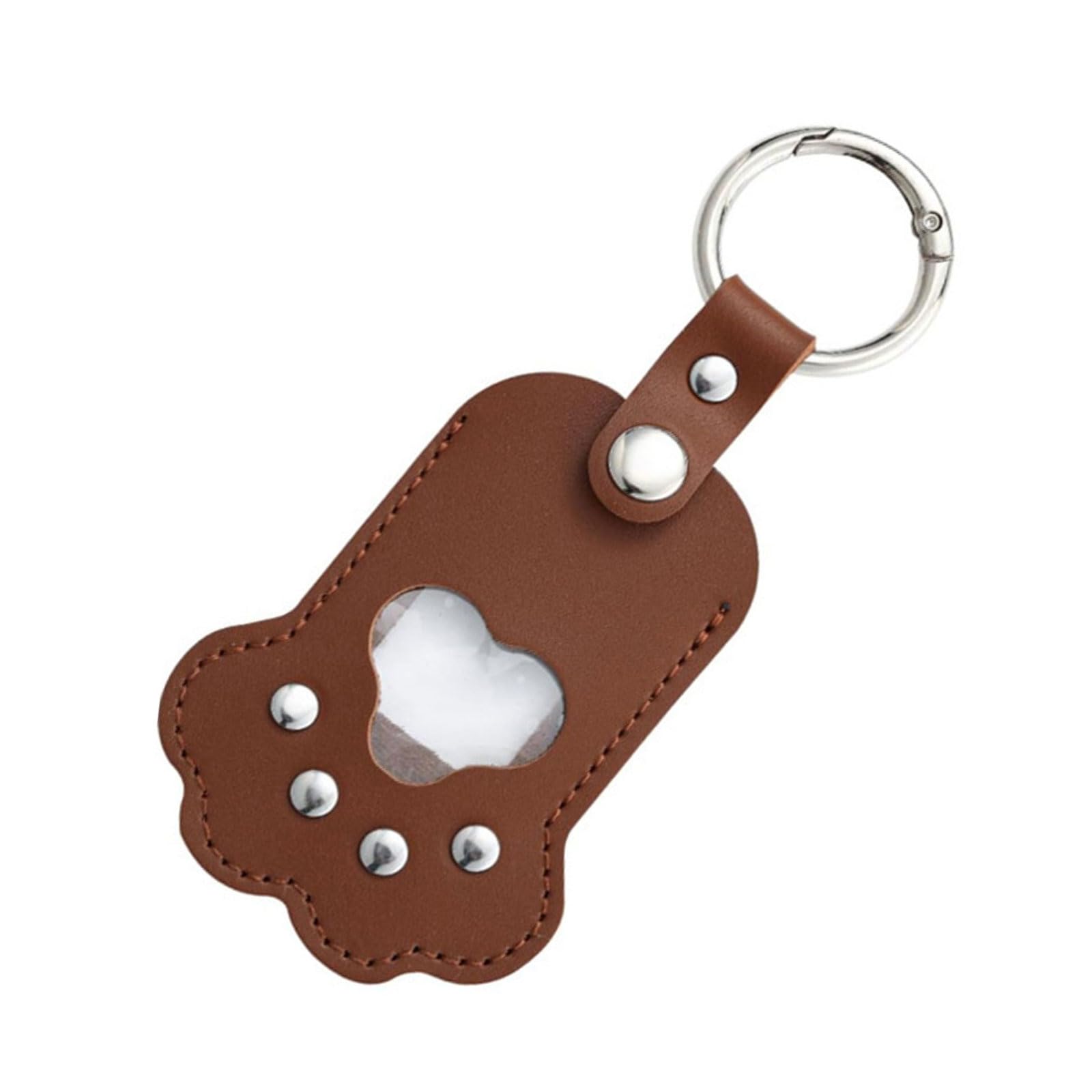 LUCKGONI Pet Hair Keepsakes Keychains Leather Memorials Lockets for Storing Dogs Cats Furs, Lovely Pet Loss,