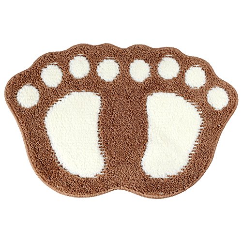 Tapis de douche antidérapant ultra absorbant à gros pieds
