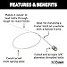 CURT 58390 18-Inch Trailer Hitch Fish Wire for 3/8-Inch Diameter Bolts