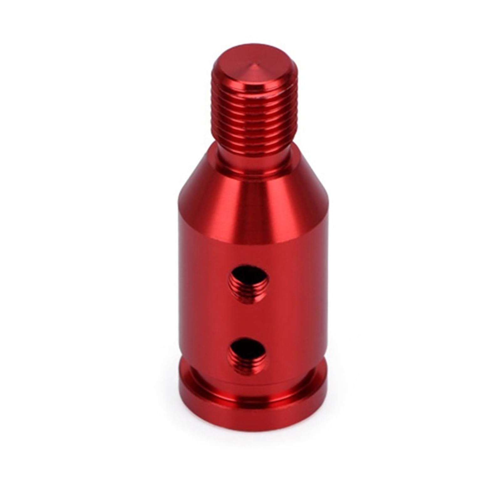 Kaiaygee Red Gear Shift Knob Manual Adapter M10x1.5 M12x1.25 Thread Alloy