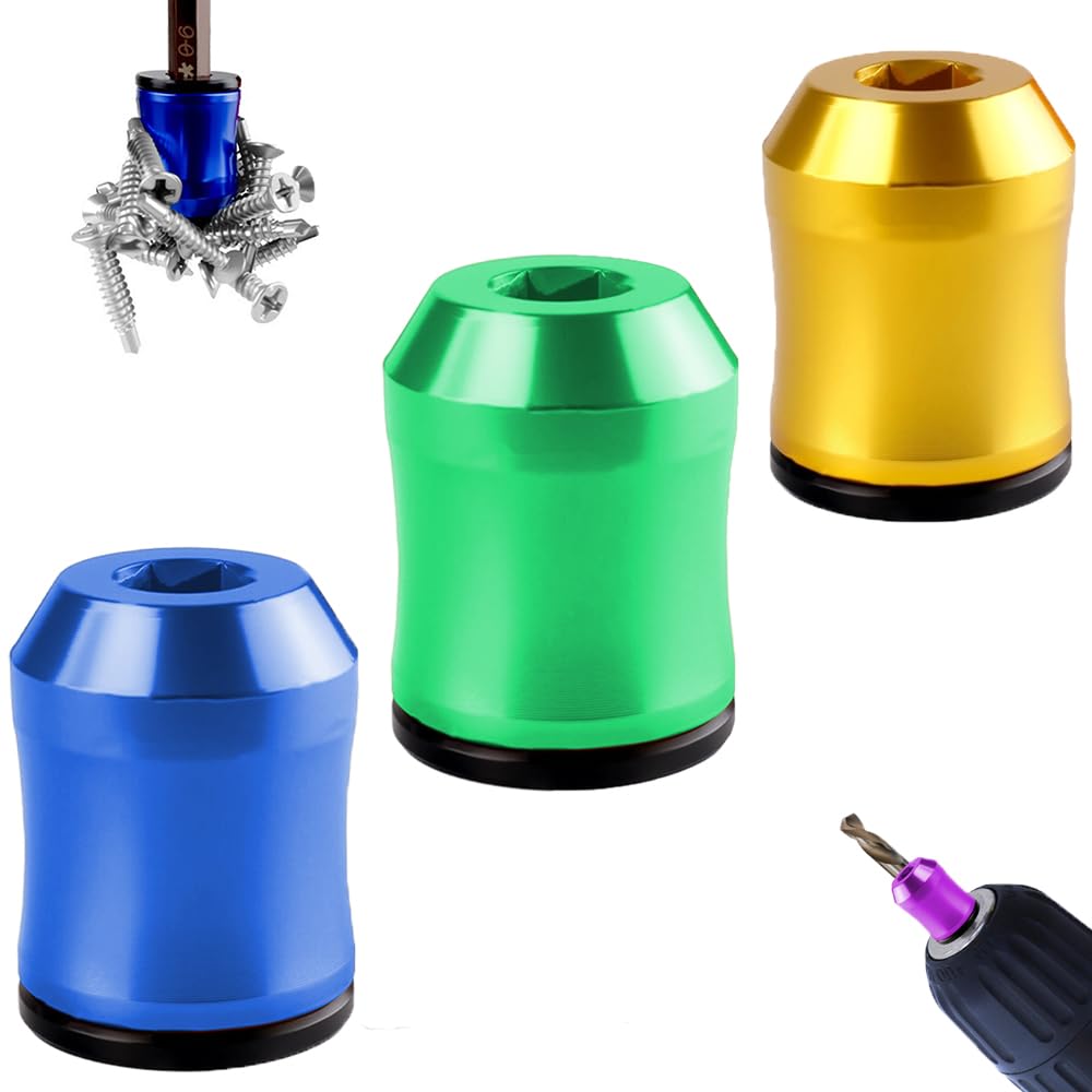 Strong Magnetic Screw Holder Ring, 2026 New Screwdriver Head Magnetic Ring Bit, Universal Magnetic Screw Holder for Drill, Anti-Slip Screwdriver