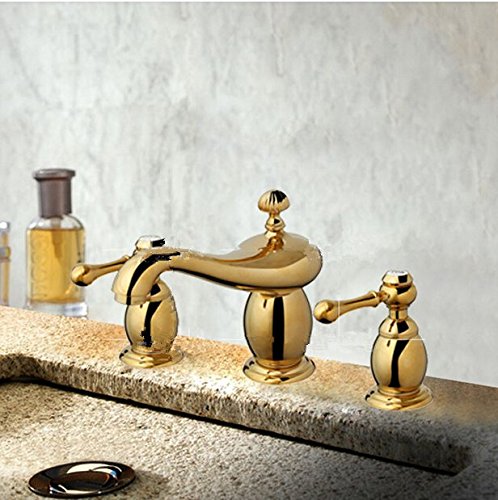 Mitigeur lavabo laiton anti-corrosion Gowe à double commande robuste