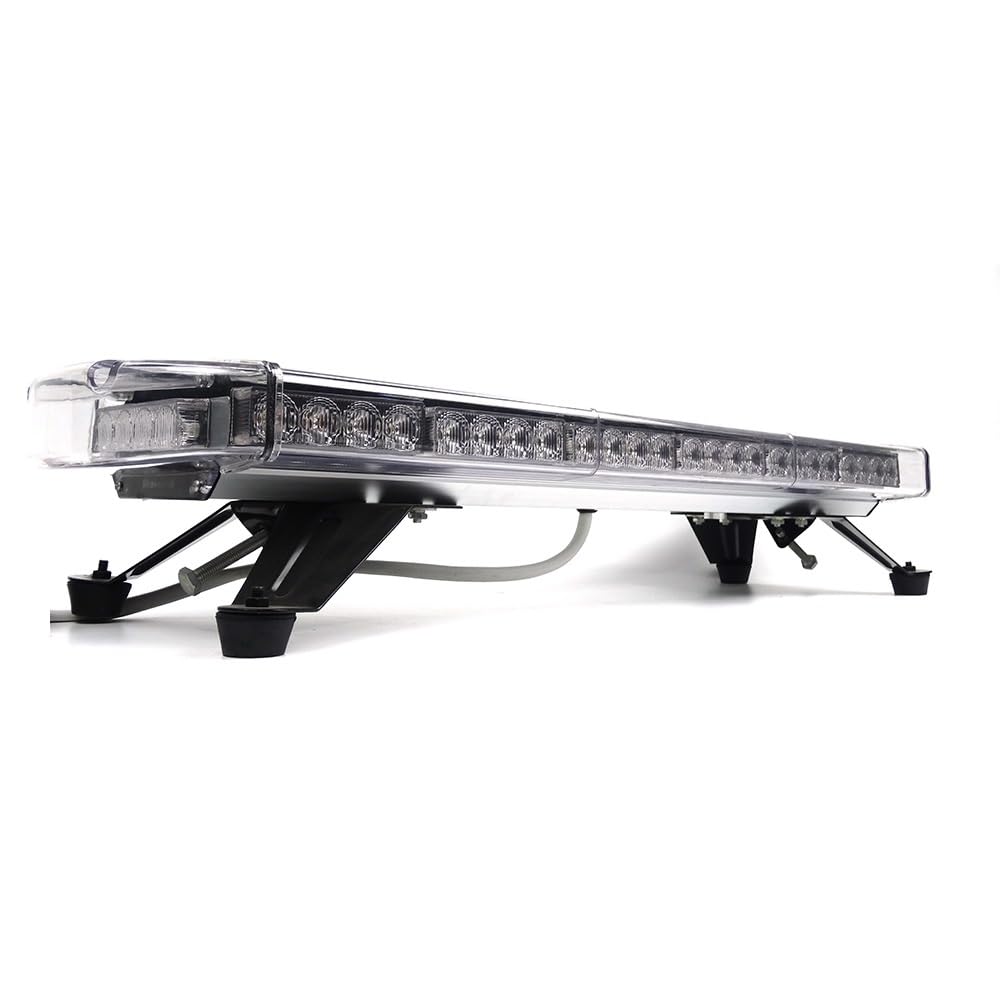 Generico Luce di Аvvertimento Per Tetto Auto 56 LED 15 Modalità di Lampeggiamento Barra Luminosa Stroboscopica di Emergenza Impermeabile con Accendisigari da 5 m Per veicoli da 12V 24V