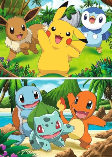 Puzzles 2x24 pièces Pikachu et ses amis / Pokémon Ravensburger France - vue 5