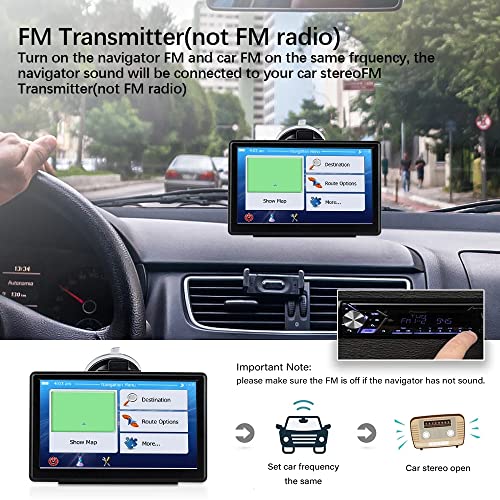NEWFUN GPS Voiture,7 Pouce GPS Poids Lourds,Auto Navigation avec HD Écran Tactile,Multi-Languages Guidage Vocale 2022… - Image 4