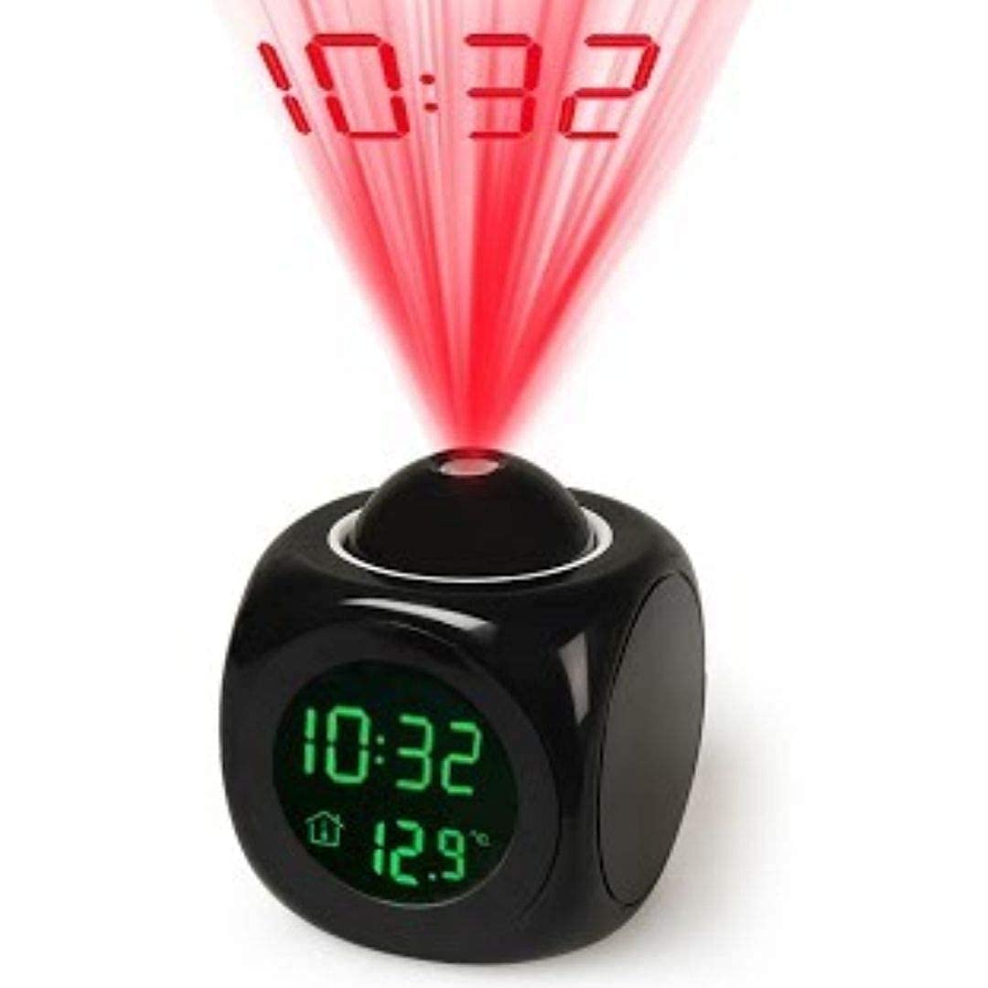 Atharv Enterprise Digital LCD Projector Alarm Clock Wall Projection LCD Screen Snooze Alarm Display Time Voice Alarm LED Back Light (B0DCSGHRZ9) Amazon Price History, Amazon Price Tracker