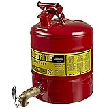 Justrite Sicherheitsstahlspender Typ I mit Bodenventil Nr. 08902, 19 L, Rot