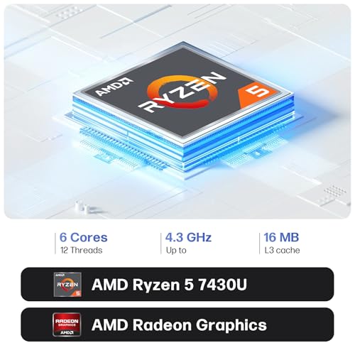 Image of HP 17 inch Touchscreen Laptop Computer 2026, 16GB RAM, 1TB SSD, AMD Ryzen 5 7430U(Max 4.3GHz), Windows 11 Pro, Copilot AI, 17.3 inch HD+ Touch Display, Wi-Fi 6, Bluetooth 5.4, HD Cam, Accessories