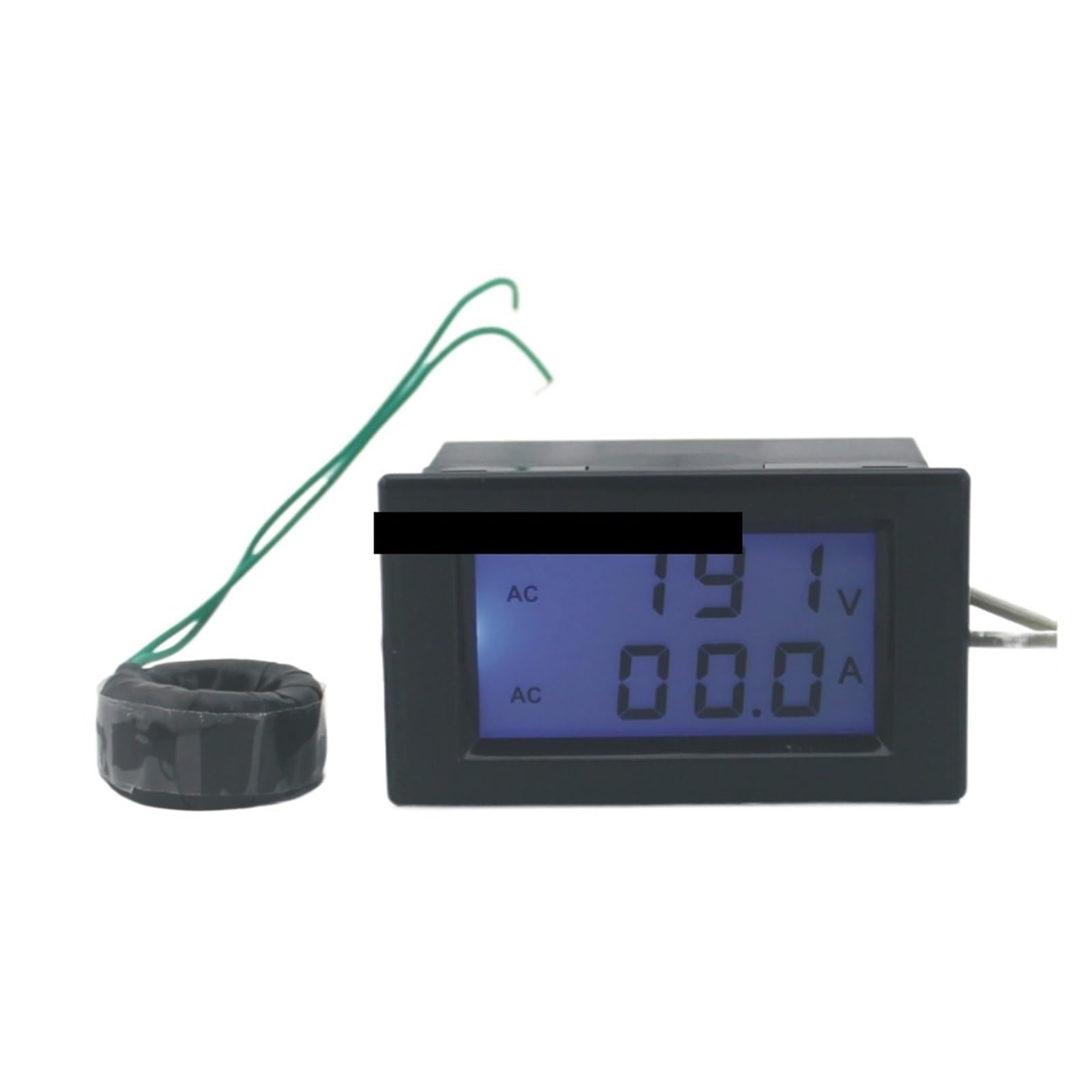 Dual LCD Display Voltage and Current Meter Blue Backlight Panel Voltmeter Ammeter Range AC 80-300V 0-99.9A Black ZUZAOJUYIN