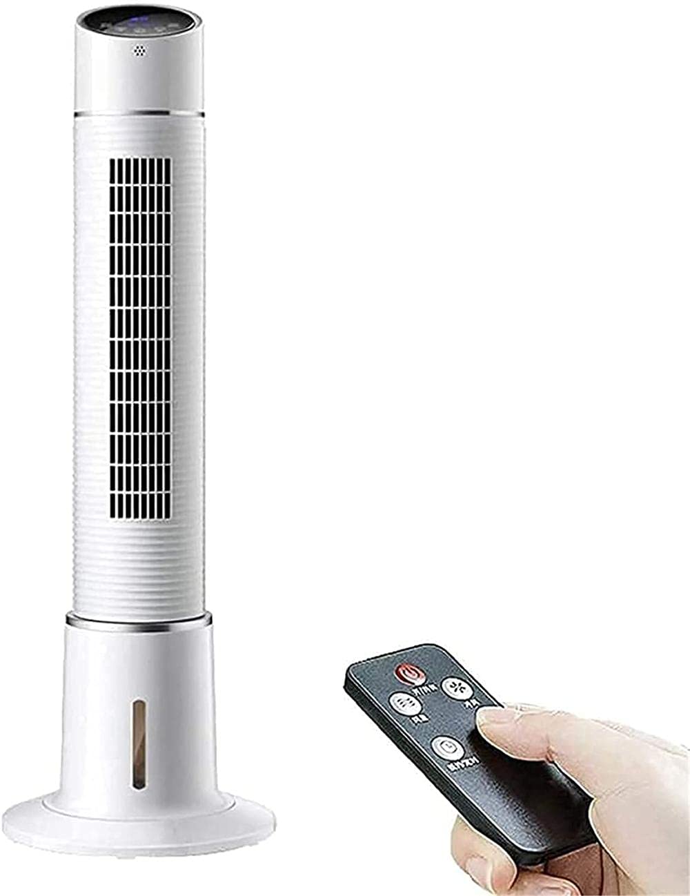 GHHVFEC Portable Air conditioner Evaporative Coolers Bladeless Fan Remote Control Mute Tower Fan Negative Air Cooler Ideal for Home/Bedroom/Dorm/Office