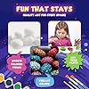 Rock Painting Kit for Kids 6-12 - 90+ Pcs Arts and Crafts Kit for Kids Painting - 10 White Rocks, 12 Paint Colors, Glitter Glue, Googly Eyes & More - Rock Art Supplies- DIY Arts & Crafts Easter Gifts #1