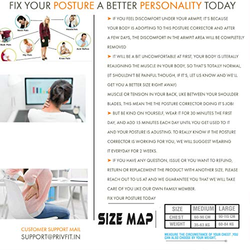 Image of Posture Corrector for Women & Men, Clavicle Support Back Brace Medical Device to Improve Bad Posture, Shoulder Support, High Back & Neck Pain Relief -Mediem