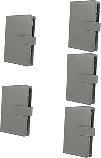 MAGICLULU 5 Peças Capa De Livro De Contabilidade Bloco De Notas De Bolso Tamanho De Bolso Caderno De Couro Diário A6 Capa De Diário Diário Caderno Pu Capas De Bloco De Notas Planejador