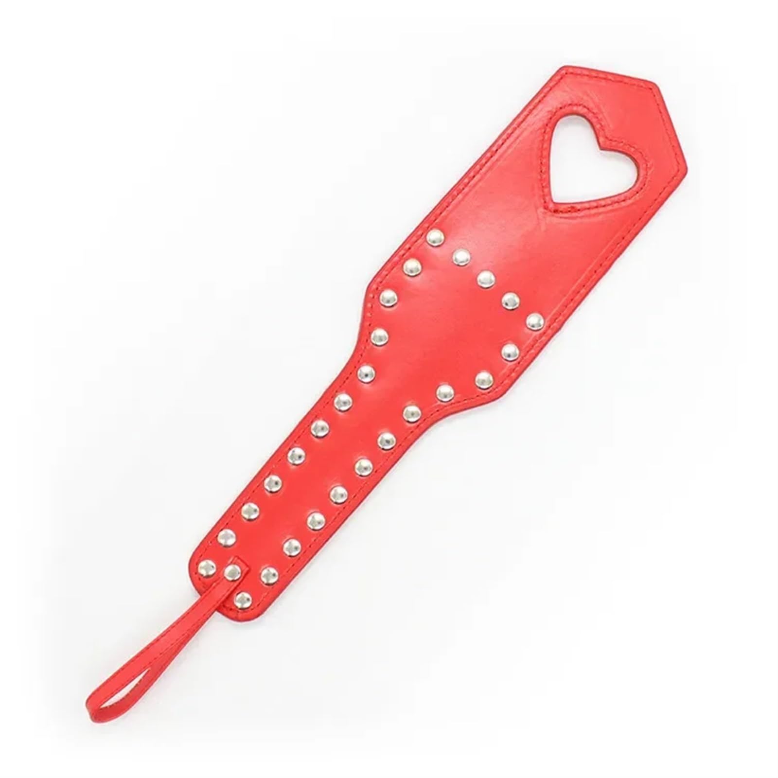 Paleta de azotes con forma de corazón de cuero sintético color rosa sexy for adultos, productos sexuales for parejas 281301013(Type 3)
