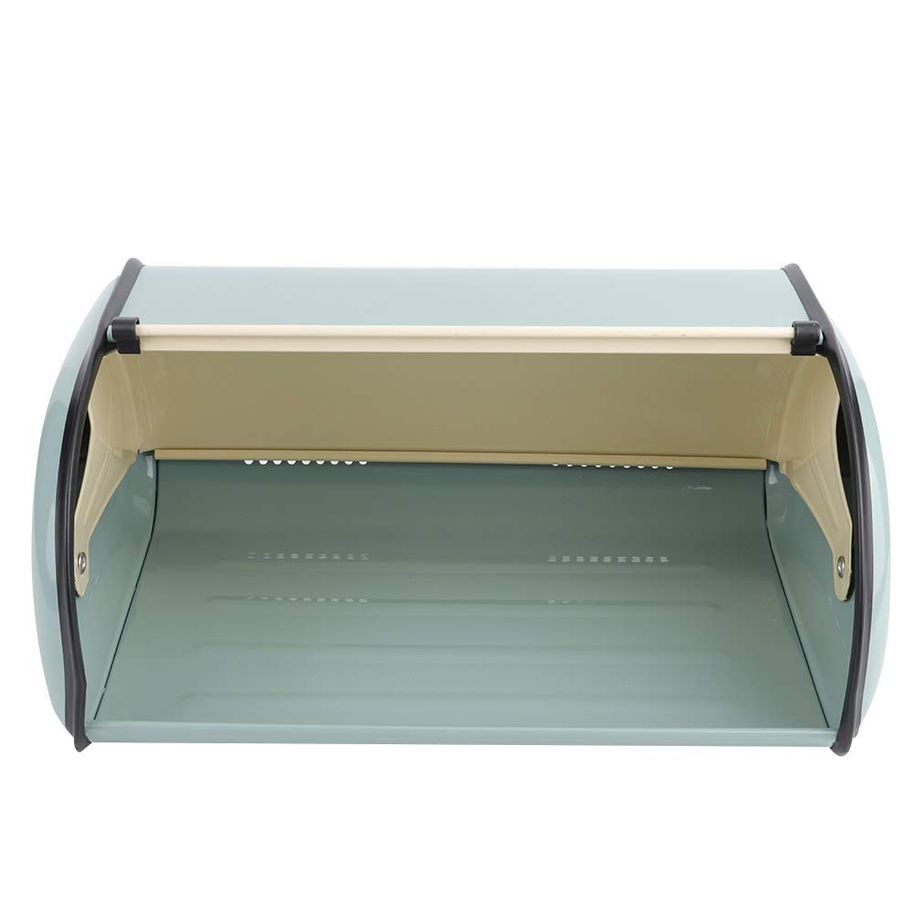Brotkasten Brotkasten Metall Große Kapazität Metall Brotkasten Halter Behälter Küche Aufbewahrung Organizer (Rot) (Blau)