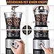 Ollygrin Kaffeemühle Elektrisch 30 Mahlstufen Kaffeemühle Siebträger Elektrisch Automatische Kaffeemühle für Drip/Pour Over/Cold Brew/French Press, 2-12 Tassen, 220V, Edelstah