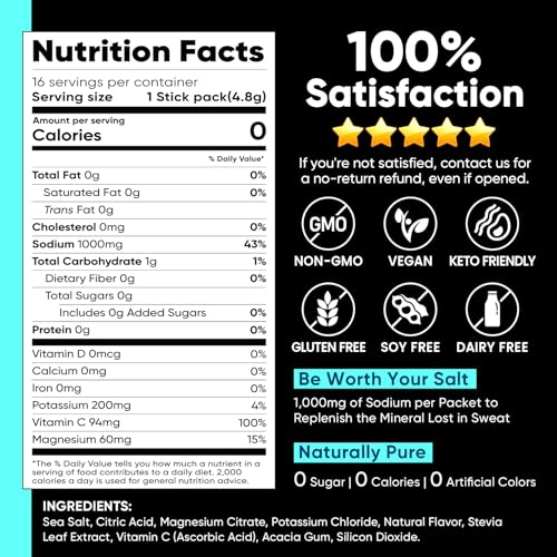 Venture Pal High Sodium Electrolyte Powder Sticks (16 packets) — view 8