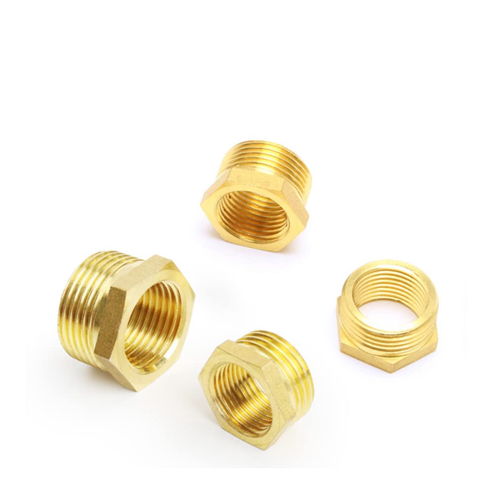 Raccord Réducteur Hexagonale En Laiton - F3/8 Vers M1/4 (BSP), Pour Eau, Gaz, Air, Systèmes Hydrauliques