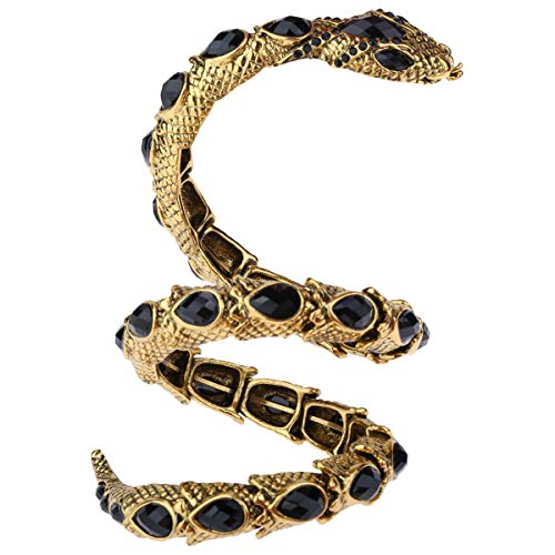 YACQ Women's Crystal Stretch Snake Bracelet Fit Wrist Size 6-1/2 to 8 Inch - Lead & Nickle Free - Halloween Costume Outfit Accessories Jewelry