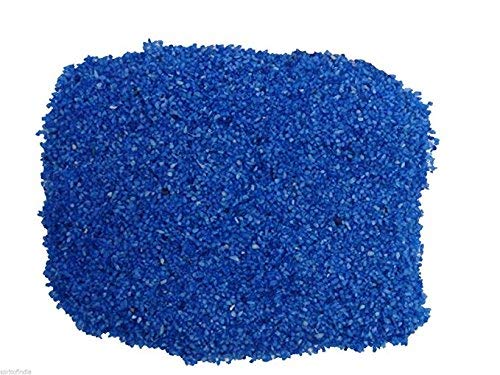 Image of Maalavya Sugar Size Crystal Sand for Home and Garden Decor, Aquarium Substrate (Blue, 950 Grams)