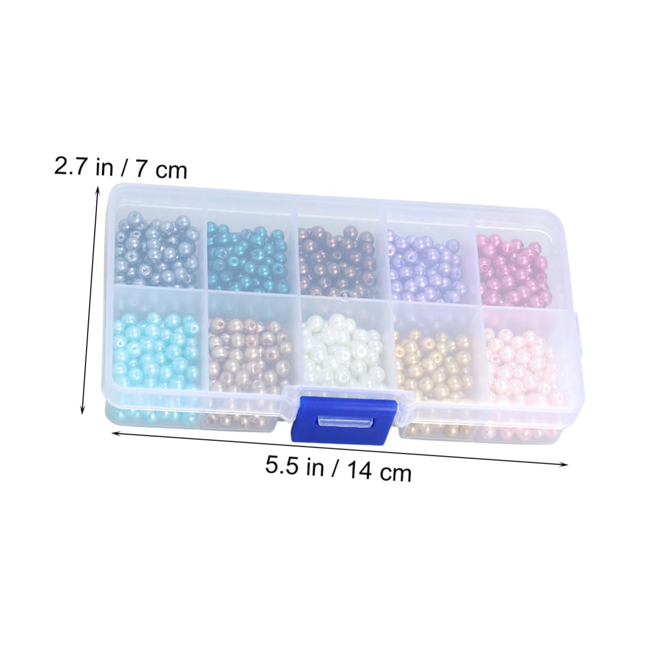 Operitacx 3 Sets Langlebige Runde Glasperlen 4 Mm Lose Perlen-set Für Halsketten- Und Ohrringprojekte 1000 Stück * 3