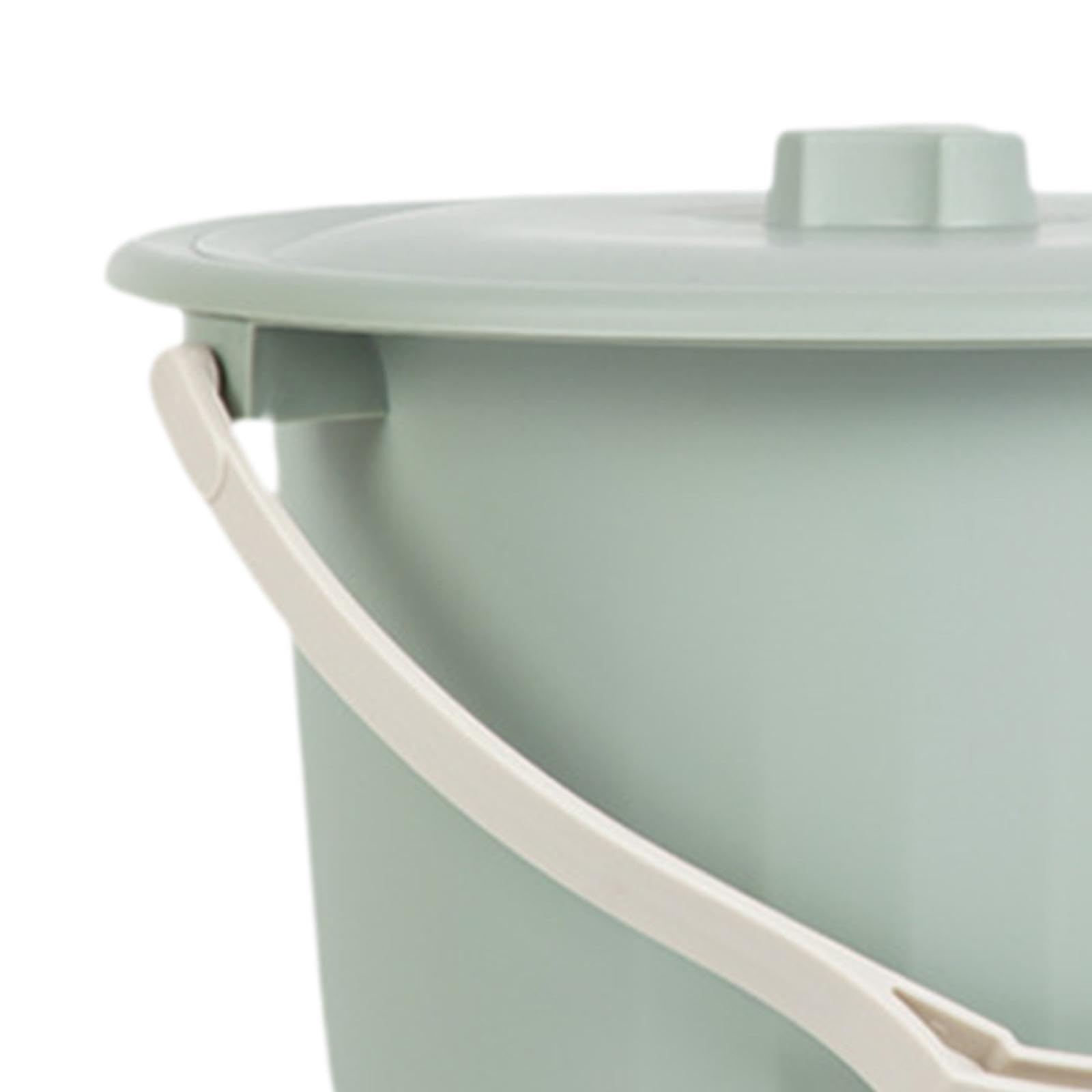 Fenteer Vasino Secchio Sputacchiera con Coperchio Vasino Padella Portatile per Bambini Adulti, Verde